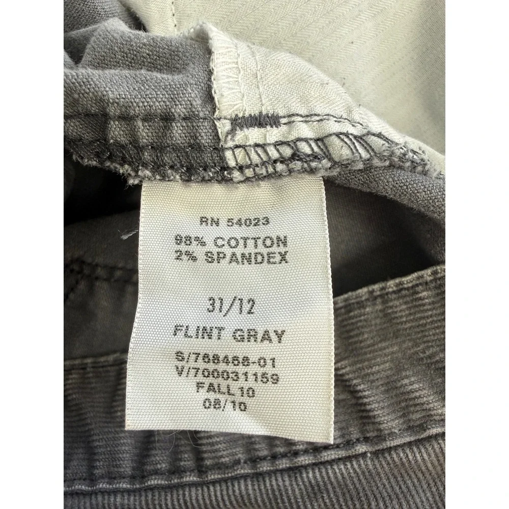 Gap 1969 Corduroy Micro Mini Skirt‎ Flint Gray Size 12 Pockets Casual Preppy